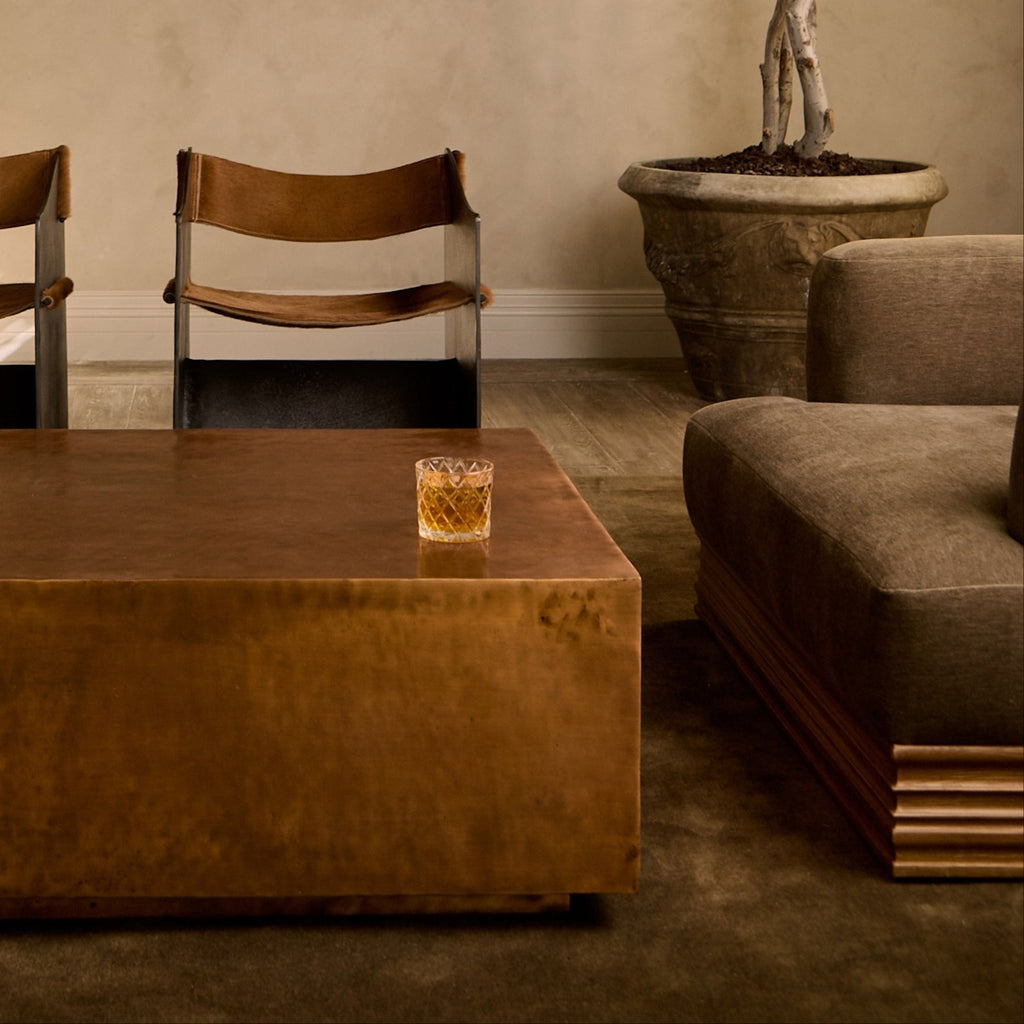 Antique Copper Coffee Table