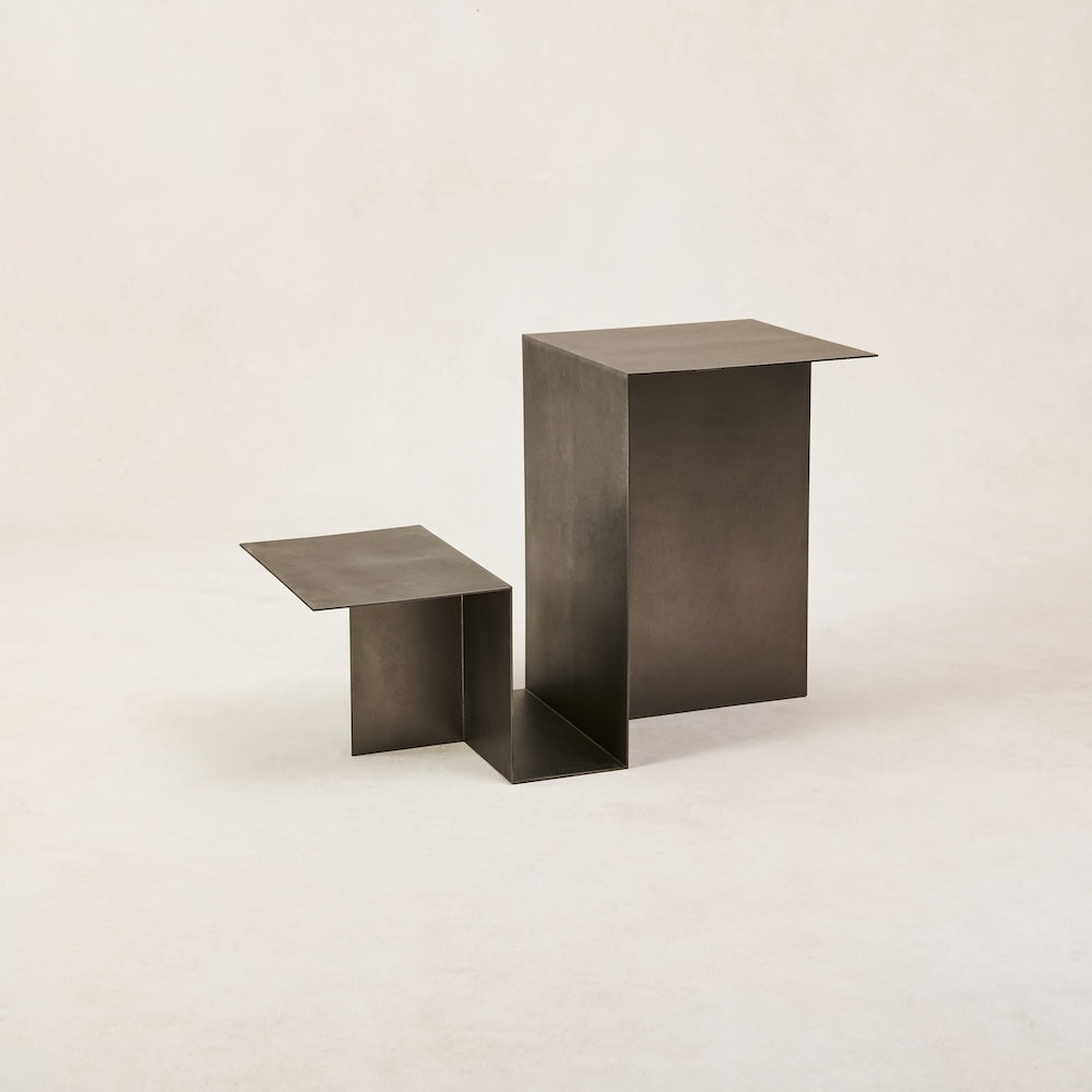 Valley Side Table - Stainless Steel