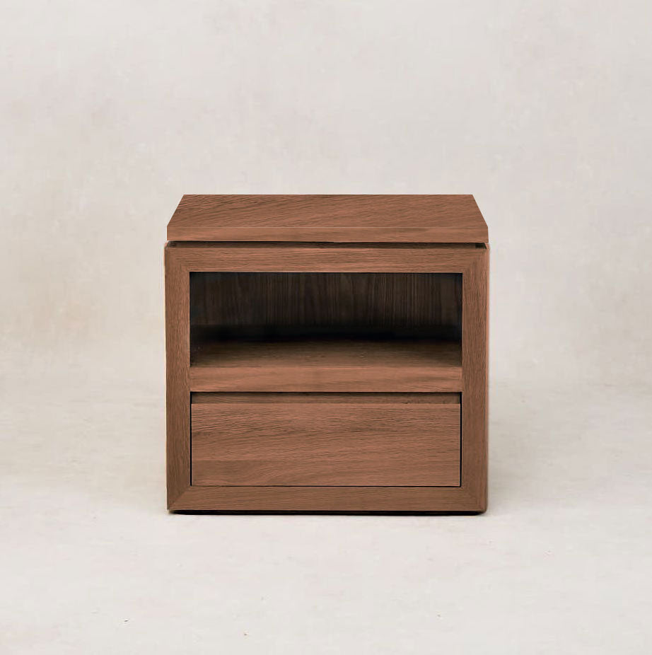 Sofita Wood Nightstand - Mocha