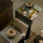 Valley Side Table - Stainless Steel